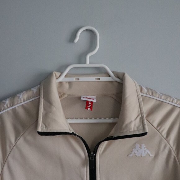 Kappa Womens Tan Sz M Full Zip Athletic Lightweight Track Jacket - Picture 4 of 13
